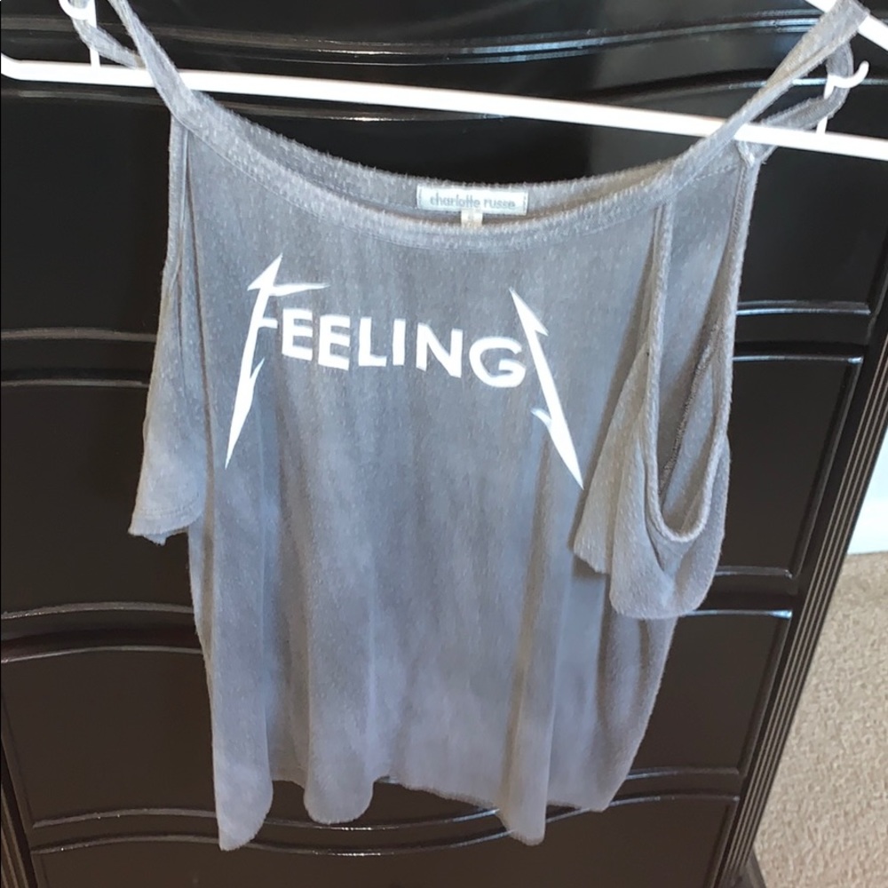 Feelingz off the shoulder top